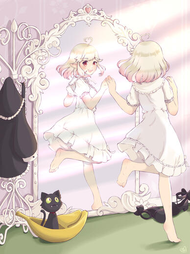 Mirror Mirror (art by DracoKiro)
