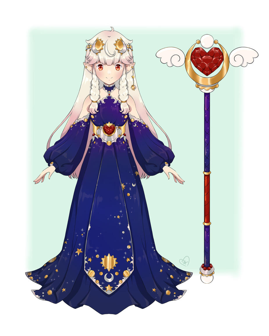 Princess Scarlet Gems (art by Dracokiro)